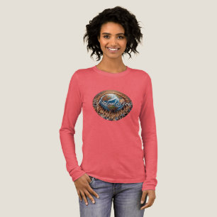Dam-Bella+Canvas Tri-blend Långärmad Tröja, T Shirt