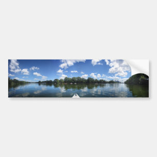 Dam Bird Sjö Panorama - Austin - Texas Bildekal