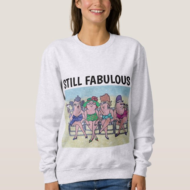 DAM BIRTHDAY T-Shirts ÄR FORTFARANDE FABULÖSA (Framsida)