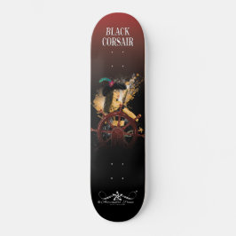 Dam Black Corsair Mini Skateboard Bräda 18,5 Cm