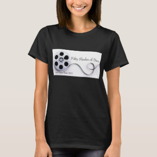 Dam Black Jersey V-nacke T-shirt