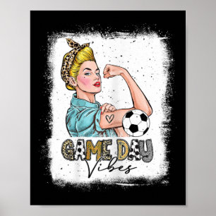 Dam Bläkt Fotboll Matchdag Vibes Fotbollsmamma G Poster