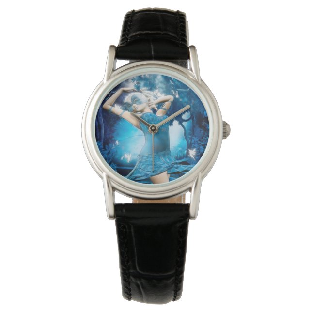 Dam Blue Elvin Fantasy Art Armbandsur (Framsida)