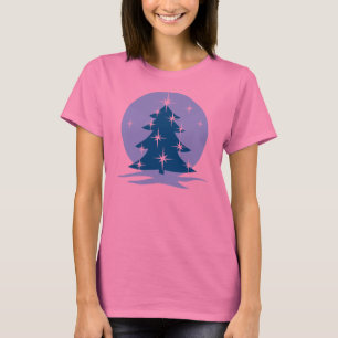 Dam Blue jul Shirts Blue Träd T-Shirts