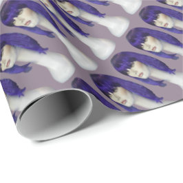 Dam Blue Wig Presentpapper