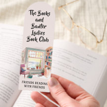 Dam Bok Klubb - bokmärke för läsrum