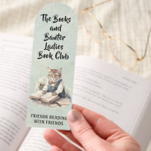 Dam Bok Klubb Läsa kattbokmärke