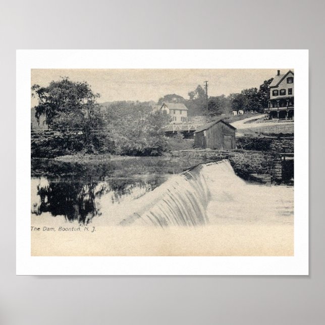 Dam, Boonton, New jersey NJ Poster (Framsidan)