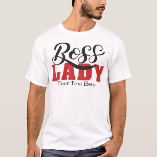 Dam Boss – Starkt Kvinnligt Design T Shirt