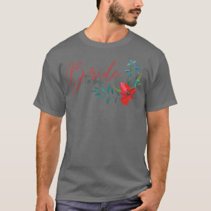 Dam Brud Att Vara Blommig Design Bröllopsfest Syst T Shirt