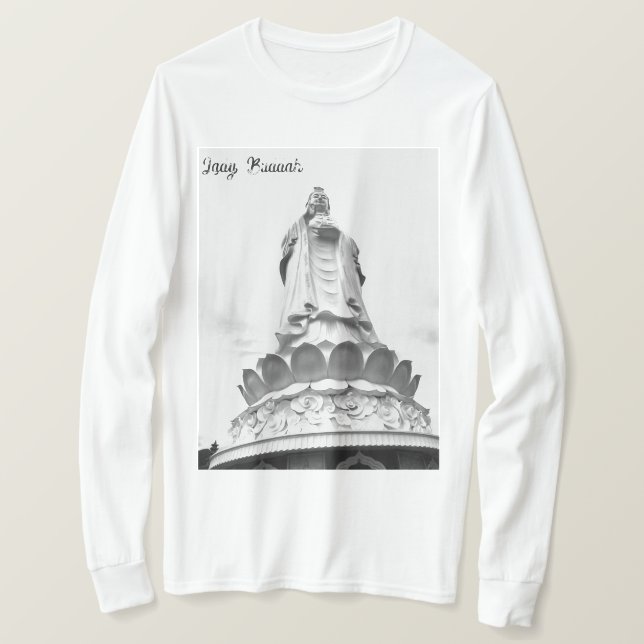 Dam Buddah långärmad T Shirt (Design framsida)