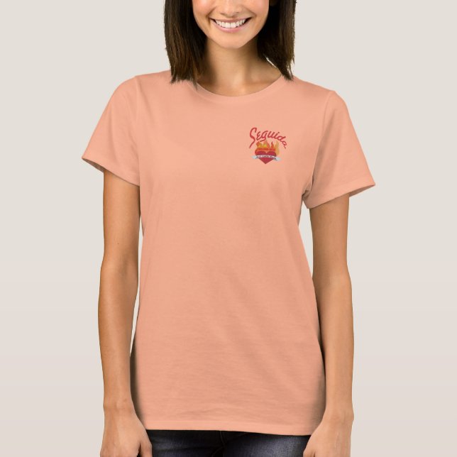 Dam Burnout SeguidaT-Shirt T-shirt (Framsida)