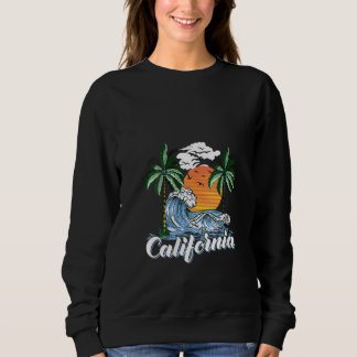 Dam California Tropical Sunset Cali Beach Waves T Shirt