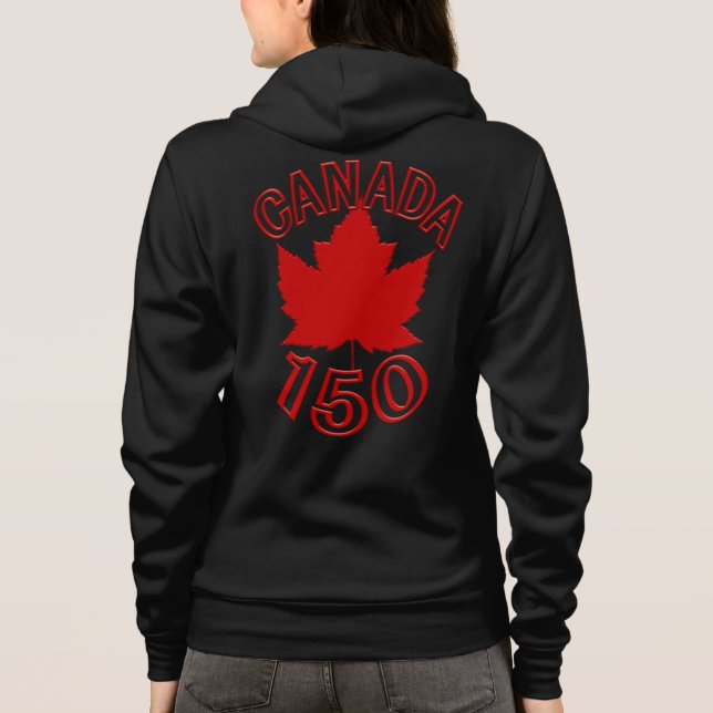 Dam Canada 150 Jacka Souvenir Sport Jacka T Shirt (Baksida)