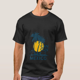 Dam Cancun Mexiko Strand Palmetto Semester Trupp T Shirt