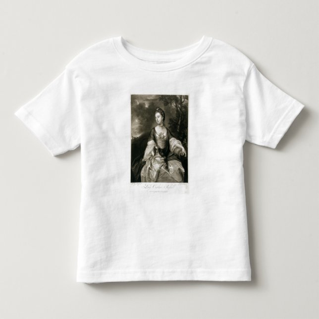 Dam Caroline Russell, graverad av James McArdell Tee (Framsida)