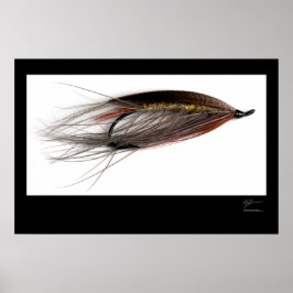 Dam Caroline Salmon Fly Poster