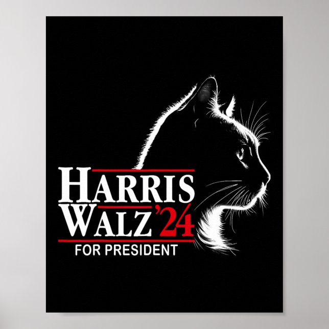 Dam Cat Harris Wheimer 24 för presidentvalet Poster (Framsidan)