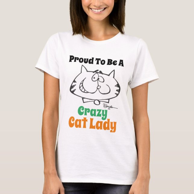 Dam Cat Lover T-Shirt (Framsida)