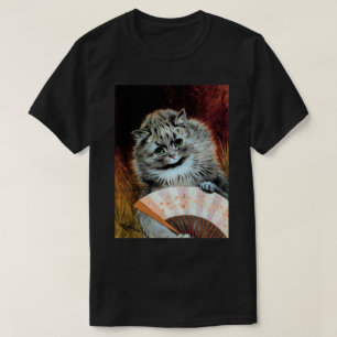 Dam Cat med Fläkt, Louis Wain Tee