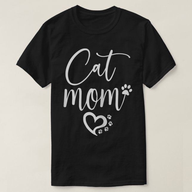 Dam Cat Mom T Shirt (Design framsida)