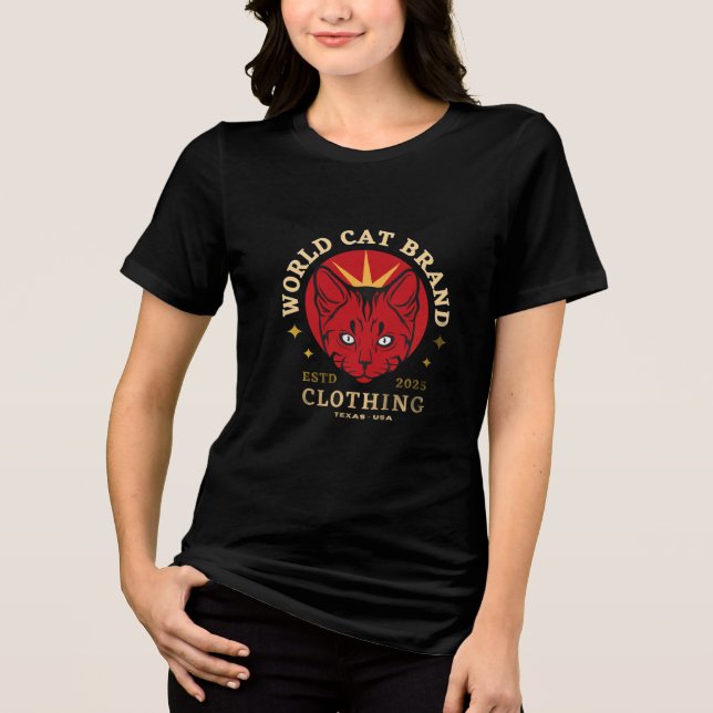 Dam Cat T-Shirt 🐾 Estetisk & Rolig Kattdesign (Framsida)