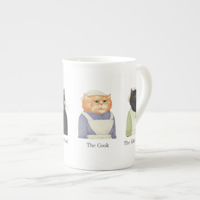 DAM CATS Bone China Mugg + Text Benporslin Mugg (Framsida höger)