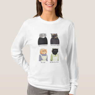 DAM CATS Kvinnors grundläggande Långärmad T-Shirt