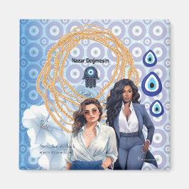 Dam Chef ondska öga, lycka till charm Magnet