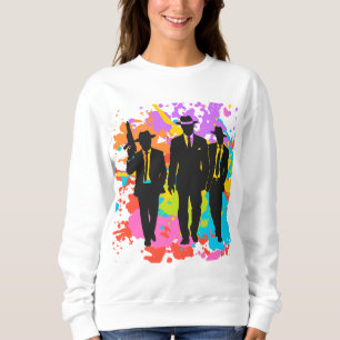 Dam Chic Gangster Långärmad Topp T Shirt