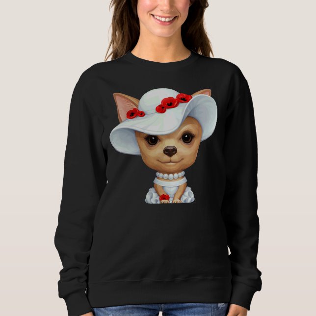 Dam Chihuahua T Shirt (Framsida)