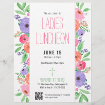 Dam Church Luncheon Vår Blommigt QR-kod
