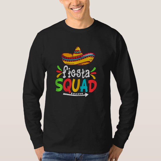Dam Cinque De Mayo T-Shirt Låt Fiesta Squad Mexica (Framsida)