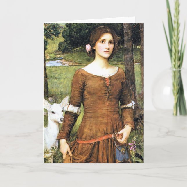 Dam Clare med en lisma Kort (Framsida)