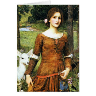 Dam Clare och Fawn Hälsningskort