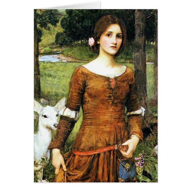 Dam Clare och Fawn Hälsningskort (Framsidan)