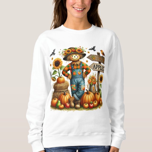 Dam Cute Autumn Sweatshirt T Shirt (Framsida)