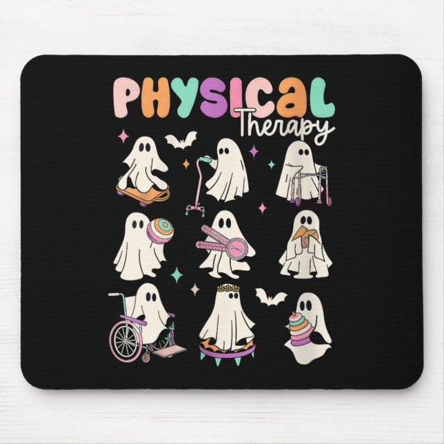 Dam Cute Spöke Fysioterapi Pt Fysioterapeut Fysiot Musmatta (Framsidan)