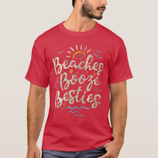 Dam Dam Vintage retro Bästa vän Flickor Stränder T Shirt