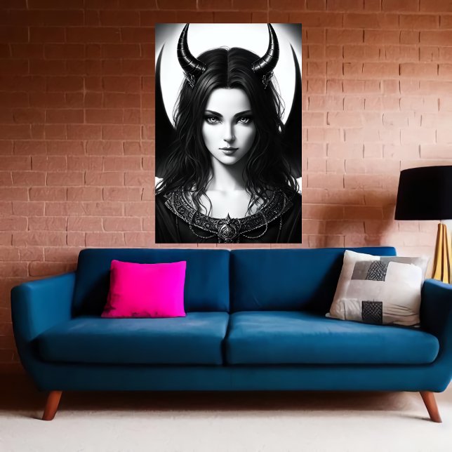 Dam demon Lord | AI Art Poster (Skapare uppladdad)