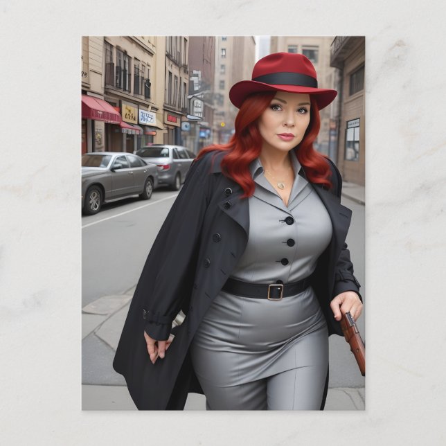 Dam Detektiv Vykort (Framsida)