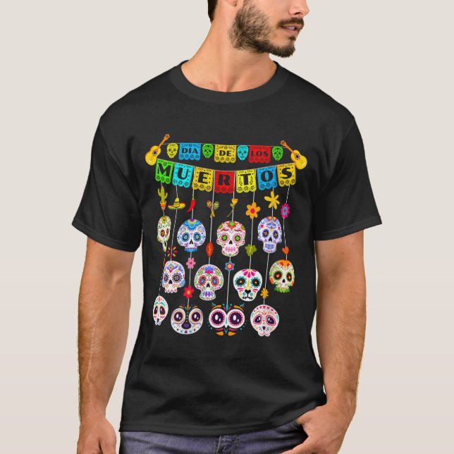 Dam Dia De Los Muertos Dekorativ Tröja Barn Kvinno (Framsida)