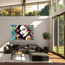 Dam Diana Pop Art Poster