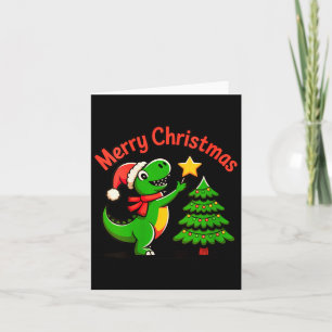 Dam Dino Christmas God Jul T-rex De Kort