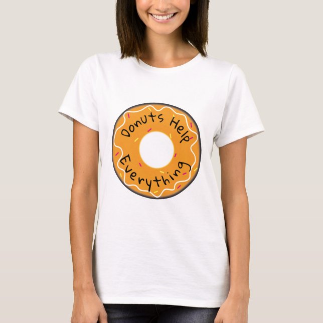 Dam Donuts hjälper till allt T Shirt (Framsida)