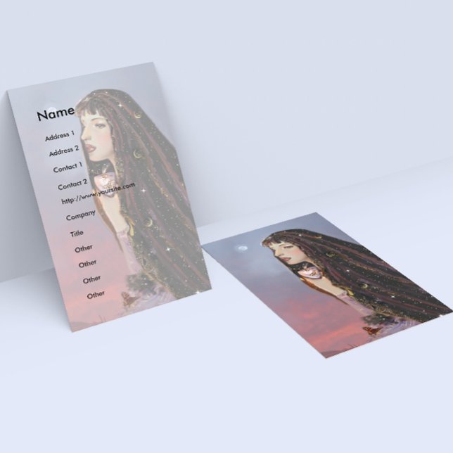 Dam Dusk Affärskort Visitkort (Skapare uppladdad)