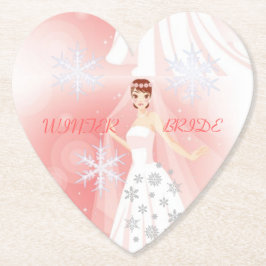 Dam Elegance Collection - Winter Bride Underlägg Papper