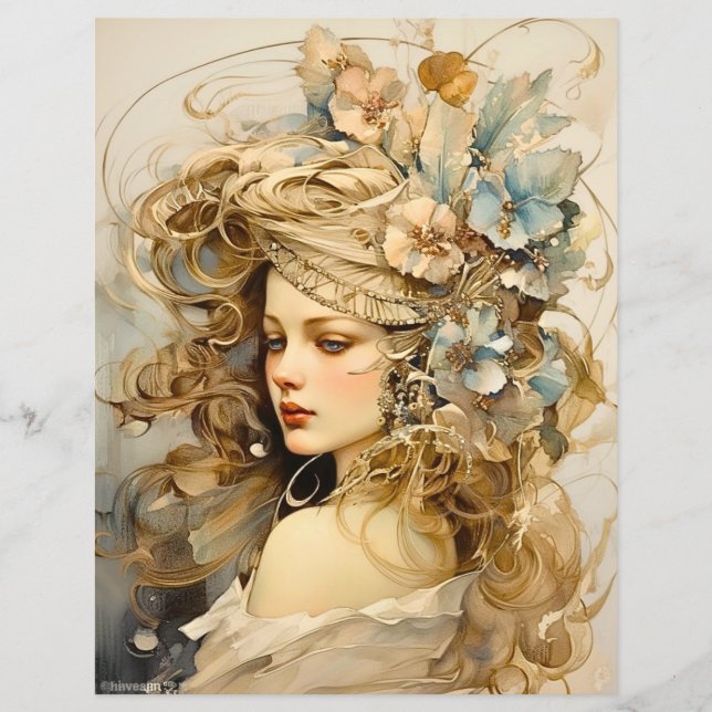 Dam Elegance Scrapbook Papper (Framsida)