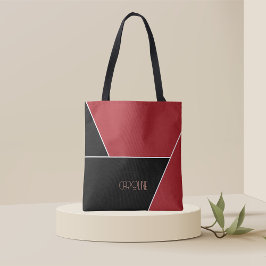 Dam Elegant Enkel Mönster Svart Söt Handväska Tygkasse