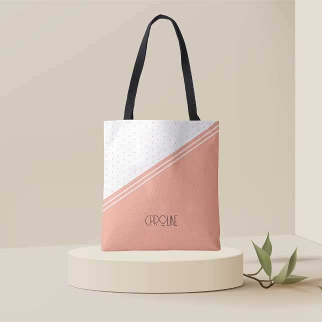 Dam Elegant Polka dots Boho Cute Tygkasse (Skapare uppladdad)